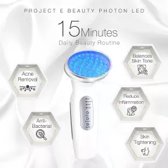 Project E PE012, la lumière bleue anti acné